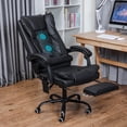 thumbnail image 2 of INSMA Gaming office Chair with USB Massage Support, Black, 2 of 12