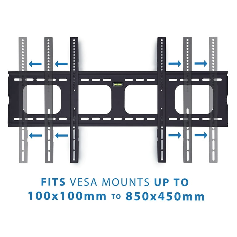 Mount-It! Low Profile Fixed Flat Screen TV Wall Mount Bracket for 42 to  70 TV's, 220 lbs. Capacity