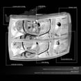 thumbnail image 2 of Faros delanteros DNA MOTORING HL-OH-CSIL07-CH-CL1 Silverado 07-13, 2 of 7