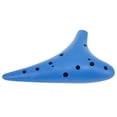 thumbnail image 3 of Ocarina, Instrumento De Ocarina Fácil De Tocar, Tono Estándar Azul De Plástico Para Principiantes, 3 of 7