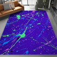 thumbnail image 1 of Area Rugs 7 X 8 ft Rug for Living Room Soft Non Slip Rug Low Pile Abstract Ink Art Creative Style Printed Area Rugs Bedroom Farmhouse Dining Room, Home Decor Indoor Purple Green, 1 of 7