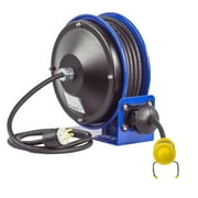 Coxreels Compact Spring Driven Cord Reel Fluor Tube Light 16Ga X 30'