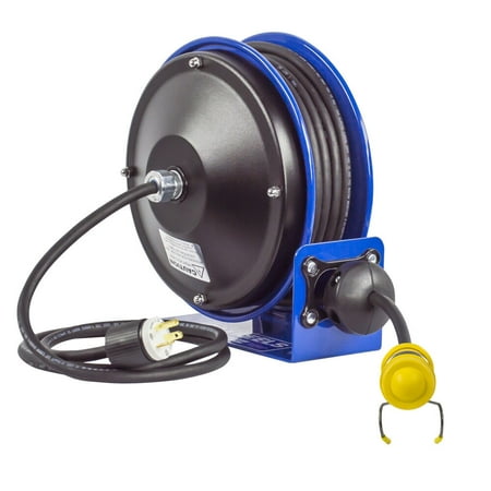 Coxreels Compact Spring Driven Cord Reel Fluor Tube Light 16Ga X 30'