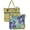 Green, variant on Reversible Canvas Tote Bag for Women, Green Floral Print