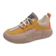 thumbnail image 2 of Zapatillas de plataforma para mujer, zapatillas de tenis antideslizantes con cordones para caminar y correr Amarillo, 2 of 9