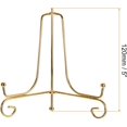 thumbnail image 2 of uxcell Plate Stand for Display, 5 Inch 2Pcs Iron Decorative Plate Holder Metal Easel Folding Display Stand for Photo Picture Frame, Gold, 2 of 5