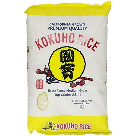 Kokuho Rice (Kokuho Calrose Rice Yellow 15 Pound 1 Bag) + One NineChef