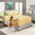 thumbnail image 2 of SHCKE Bed Sheet Set 4/6 Piece 16"- 24" Deep Extra Soft Microfiber Wrinkle Free Sheets Bed Sheet Set Microfiber Bedding Sheets & Pillowcases Easy Fit, 2 of 8