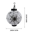 thumbnail image 2 of Cififendec Halloween Paper Lanterns, Light Up Hanging Themed Paper Lantern Props for Night Party Decor and Porch Hanging Ornament, 9.84"×7.87", 2 of 7