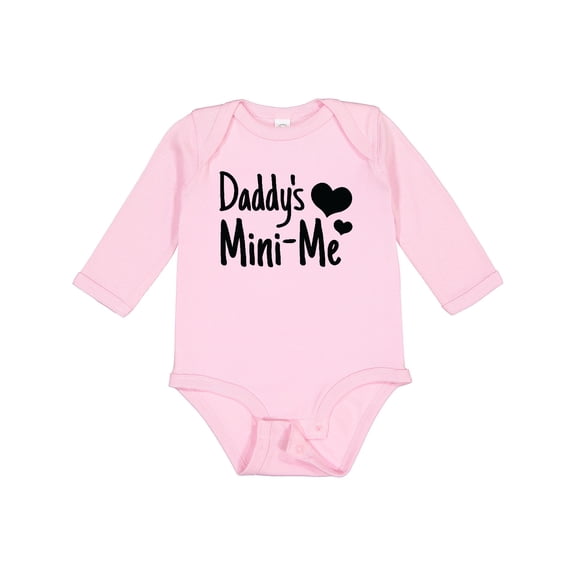 Inktastic Daddy's Mini-me Boys or Girls Long Sleeve Baby Bodysuit