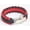 Red & Black, variant on 550lb Paracord Survival Bracelet 7 Strand Wristband Parachute Camping Emergency-Red & Black