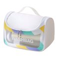 thumbnail image 1 of Sac à Cosmétiques Transparent Imperméable, portable, en Cuir PU, de Grande Capacité, 1 of 5