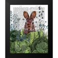 thumbnail image 2 of Fab Funky 15x18 Black Modern Framed Museum Art Print Titled - Cabbage Patch Rabbit 6, 2 of 5