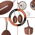 thumbnail image 3 of 2 Pcs American Football Water Bottle Collapsible Sports Water Bottle Shockproof Leakproof, 3 of 5