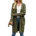 thumbnail image 3 of SUNSIOM Cardigan Ouvert d'Automne pour Femmes Pull à Manches Longues avec Poches, 3 of 10