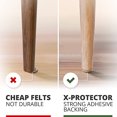 thumbnail image 4 of Almohadillas de fieltro X-PROTECTOR, 181 unidades, para suelos de madera, 4 of 6