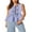 Blue, variant on Gupgi Tie Front Tank Top for Women Sleeveless Striped Blouses Cropped Vest Bow Tie Peplum Shirts