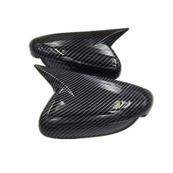 2PCS ABS Carbon Fiber Look OX Horn Side Mirror Cover Cap For Kia Forte K3 13-18