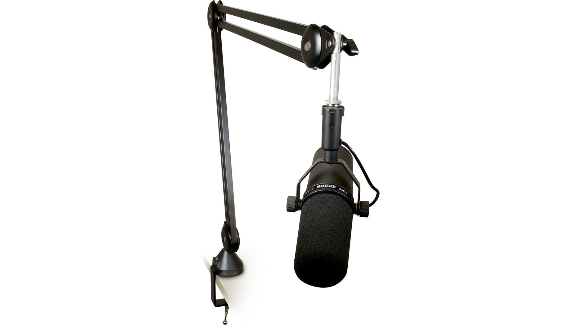 Broadcast Mic Stand - Scissor Style - Max Height of 39" when fully extended