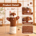Reaccon Puppet Raccoon Cat Wrestling Glove Puppet with Removable Bell and Pouches for ...