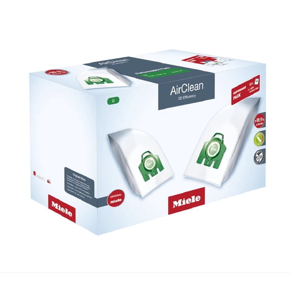 Bolsas para Aspiradora Miele AirClean 3D U Paquete de 16 + Filtro HEPA