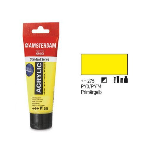 ROYAL TALENS NORTH AMERIC 17092752 AMSTERDAM ACRYLIC COLOR 120ML PRIMARY YELLOW