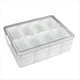 thumbnail image 1 of Caja Grande para Refrigerios - Bandeja para Servir Dividida con Tapa - Contenedor de para Refrigerios Portátil - Organizador Transparente, 1 of 9