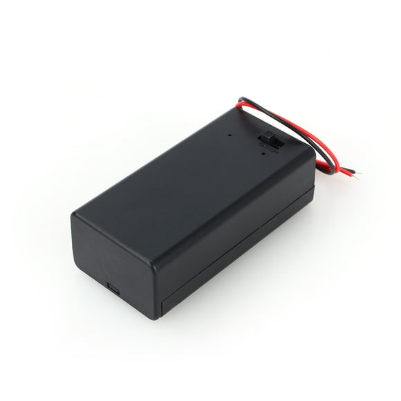Oubit Wire Lead Battery Holder,9V Volt PP3 Battery Battery Holder Case Battery Clip Box Enhanced Durability