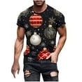 thumbnail image 2 of Tops para hombre, blusas y camisas de manga corta con cuello redondo para hombre, jersey informal con cuello redondo estampado para hombre, pantalones cortos deportivos para fitness, blusa de poliéste, 2 of 5