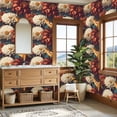 thumbnail image 4 of Peel and Stick Wallpaper 23.6in x 9.8ft Detailed Moth Flower Etching Faded Warm Hues Contact Paper Vinyl Waterproof Self Adhesive Wall Paper for Bedroom Shelf Cabinet Renter Friendly, 4 of 8