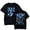 black, variant on Peso Pluma Tshirt Tarantula Tour Spider Print Merch For Women/Men O-neck Short Sleeve Casual T-shirt