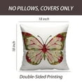 thumbnail image 2 of LALILO Throw Pillow Covers Butterfly With Ornaments Roses Flowers Cushion Cover 18" x 18", 2 Pack, 2 of 6