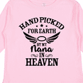 thumbnail image 4 of Inktastic Handpicked for Earth By My Nana in Heaven with Angel Wings Boys or Girls Long Sleeve Toddler T-Shirt, 4 of 5