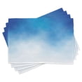 thumbnail image 1 of Ambesonne Blue Place Mats Set of 4, White Cloud in Clear Sky, Standard Size, Blue White, 1 of 6