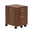 thumbnail image 2 of Lorell, Relevance Walnut Laminate Mobile Pedestal - 2-Drawer, 1 Each, 2 of 11
