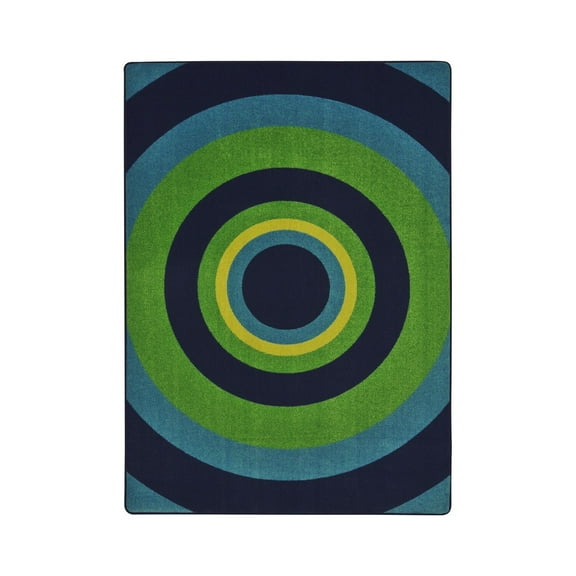 Kid Essentials Teen Area Rugs Fascinate Rectangle 5'4" x 7'8" Navy