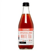 SOUND Organic Sparkling Ready to Drink White Tea, Peach & Ginger, 12 Fl Oz (Case of 12)