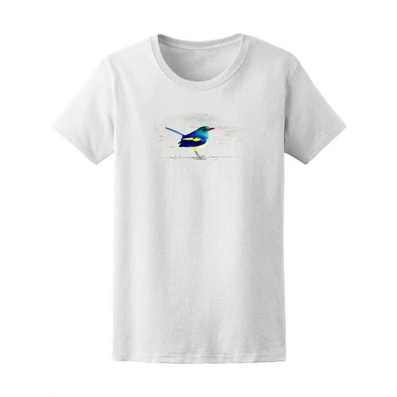 Cute Blue Little Bird Tee Women's -Image by Shutterstock