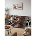thumbnail image 6 of Animals Printed Striped Couch Cover for Dogs, Rustic Country Leopard Textured Washable Sofa Covers Slipcover for Pets Dogs Futon Cover, Couch Recliner Covers, Oversized Chair Slipcover 71"x91", 6 of 9