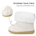 thumbnail image 2 of Toddler Snow Boots Girls Winter Boots,White B,5 Toddler=CN22, 2 of 7