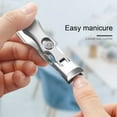 thumbnail image 4 of 1 Set Coupe-Ongles avec Étui de Protection Anti-Dérapant Outil de Pédicure Manucure Coupe-Ongles en Acier Inoxydable, 4 of 8