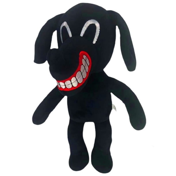 Lindo Juguete De Peluche Perro Muñeco De Peluche Negro Dibujos Animados Animal Juguete Regalos Para Niños Adultos Vogacara FN005870-00
