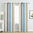 thumbnail image 4 of Labymos 1pc Curtain Simple Gradient Hollow-out Star Pattern Double Layer Blackout Bedroom Living Room Insulation, 4 of 8