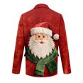 thumbnail image 5 of yuCgh Men's Ugly Christmas Corduroy Suit Jacket with Warm Pockets, Cardigan for Casual Holiday Fashion, Fun Print for Celebrations,Wine M, 5 of 6