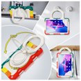 thumbnail image 4 of FJLBDE Case for Lenovo Tab M10 Plus 3rd Gen 2022 10.6 Inch with 360 Kickstand, Shoulder Strap Carrying Protective Cover, Multicolor Red, 4 of 6
