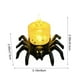 thumbnail image 3 of Uuiauoio Halloween Spider LED Candle Light - Flickering Flameless Electric Tea Light - Plastic Decor for Holiday Party, Mantel Decoration - Battery Operated Halloween Prop for Indoor Outdoor Use, 3 of 6