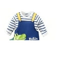 thumbnail image 6 of Bellafa 0-18 Months Baby Boys Cartoon Jumpsuit Infant Fall Spring Romper Bodysuit Newborn Long Sleeve Coming Home Outfits, 6 of 7