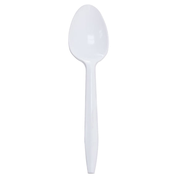 [1000 ct] Karat Plastic Tea Spoons | Medium Weight | White, PP