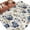 DarkBlue Linen, variant on 6'x9' Area Rugs, Blue Gray Spring Floral Indoor Outdoor Area Rug for Living Room Bedroom, Vintage Botanical Washable Bathroom Rugs Kitchen Floor Carpet Mats Home Decor Aesthetic