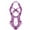 Lavender, variant on Women Lace Lingerie Deep V Bodysuit One Piece Underwear Red